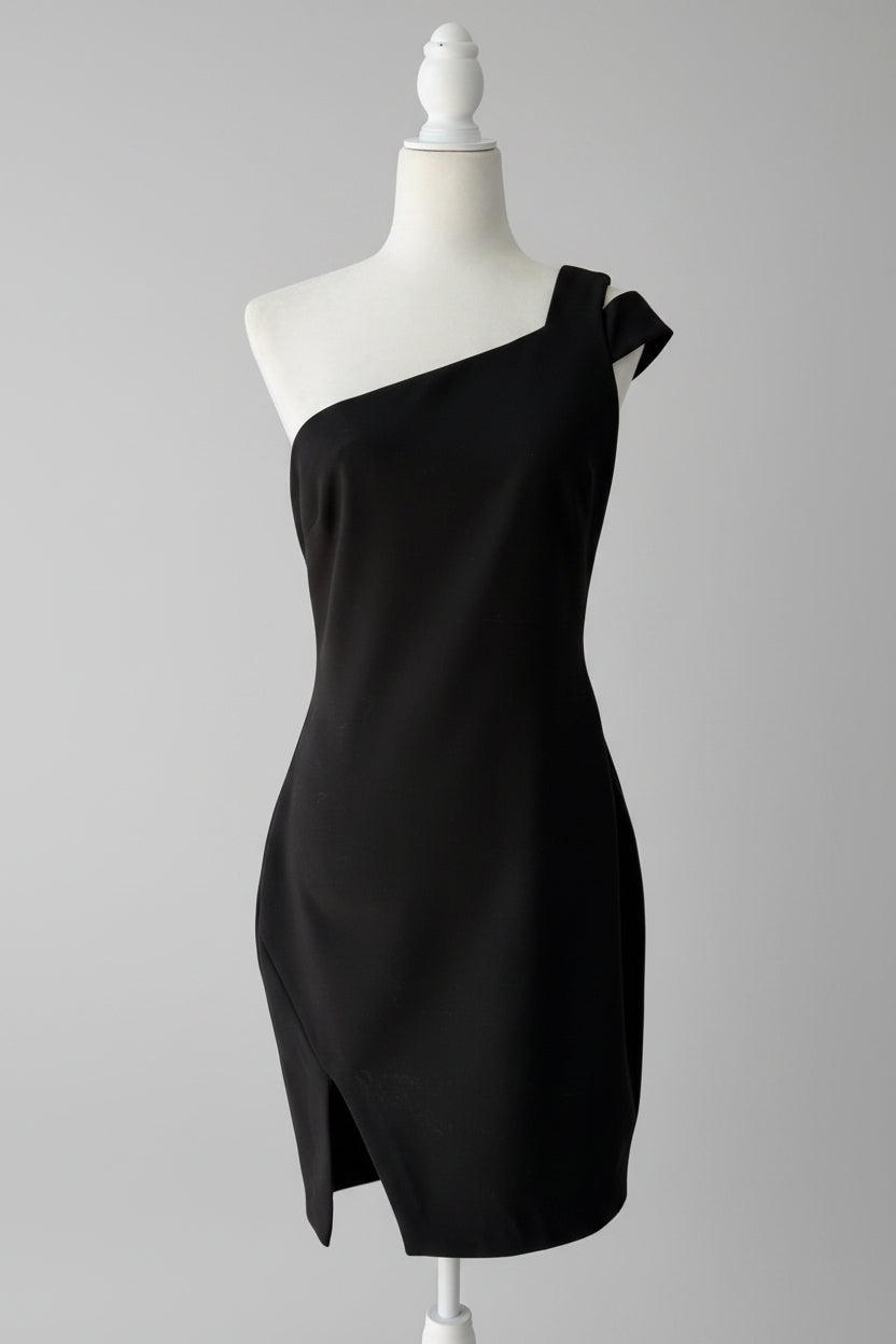Likely Black One-Shoulder Mini Dress Size 10