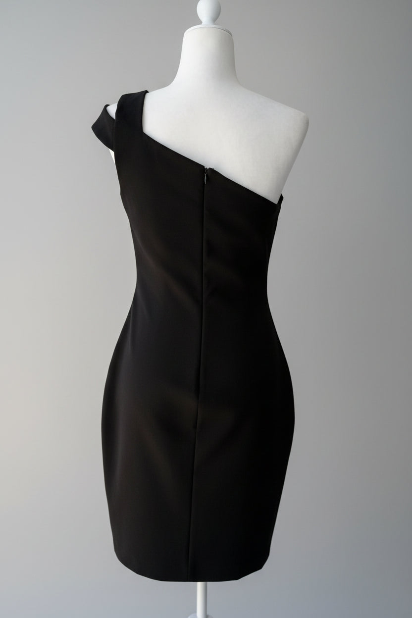 Likely Black One-Shoulder Mini Dress Size 10