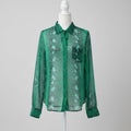 Equipment Femme Silk Snake Print Blouse Size Medium