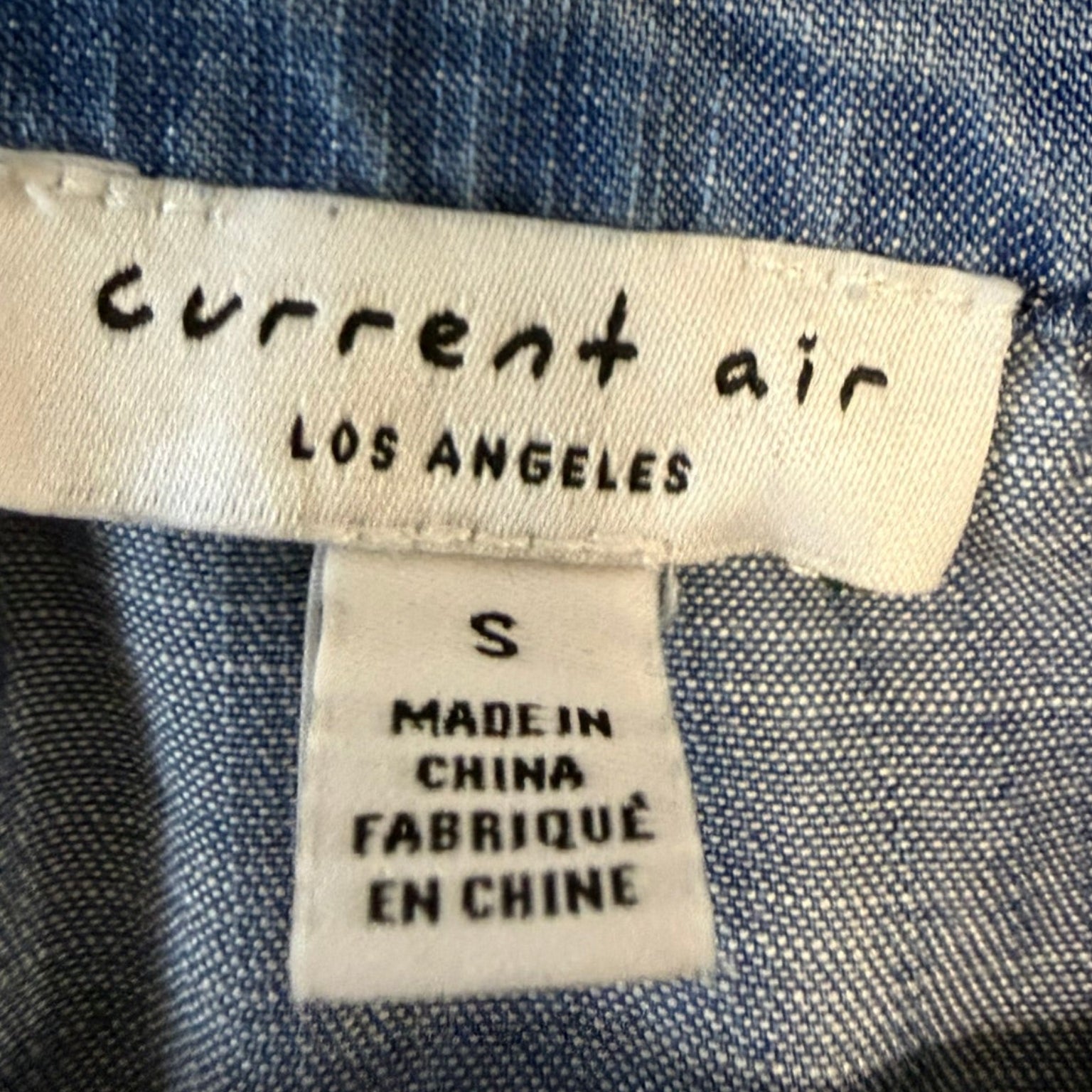 Current Air Tencel V-Neck Top Size Small