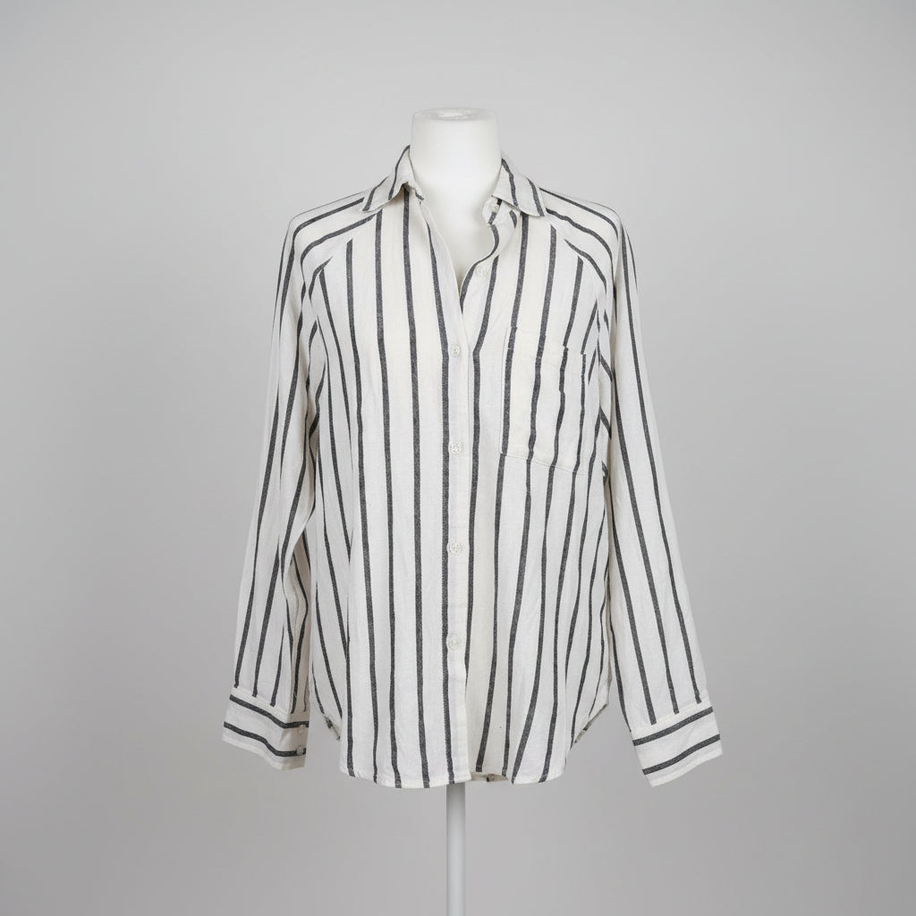 Z Supply Striped Linen-Blend Shirt Size XS