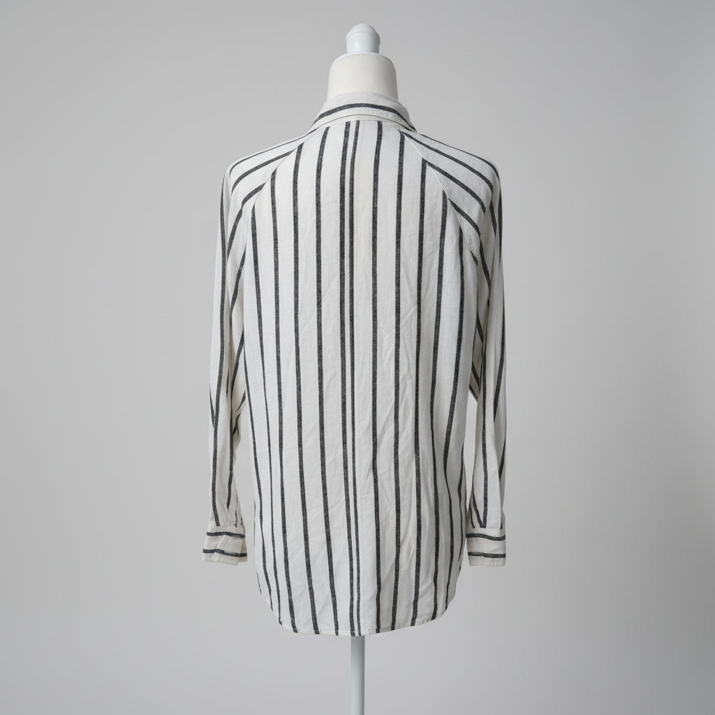 Z Supply Striped Linen-Blend Shirt Size XS