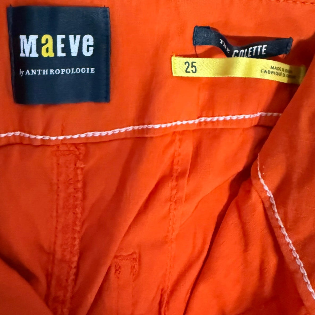 Maeve The Colette Cropped Wide-Leg Pants Size 25