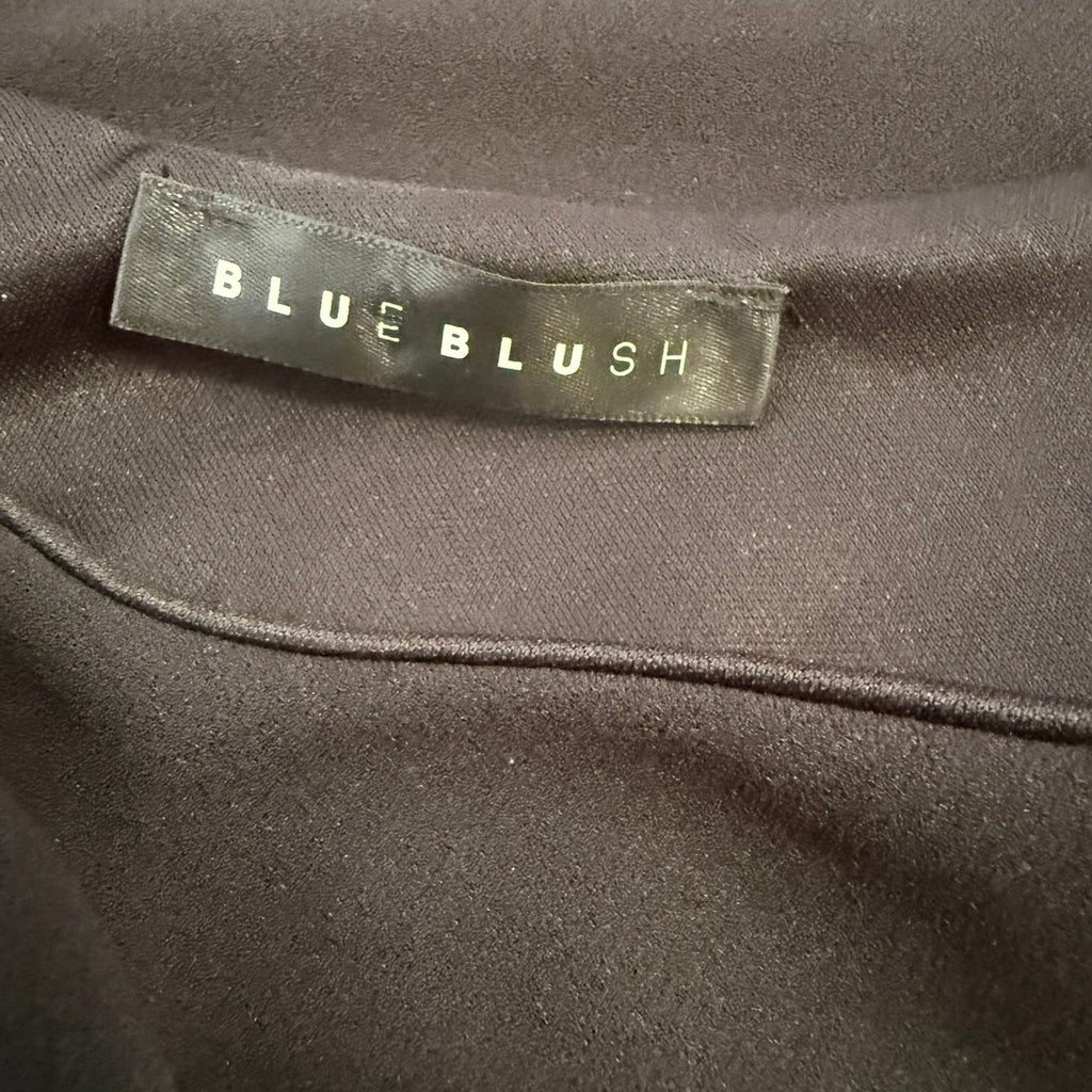 Blue Blush One-Shoulder Black Dress Size Large