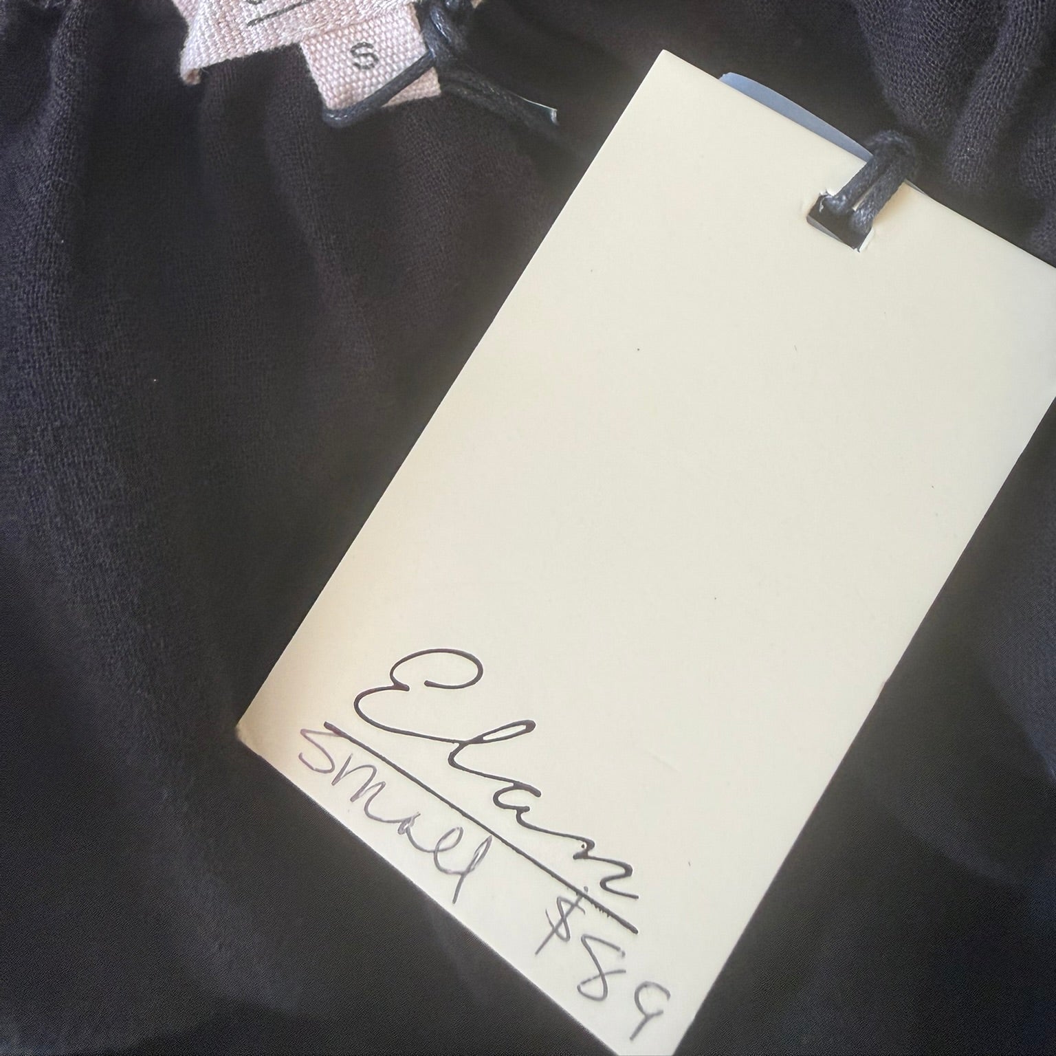 Elan Black Cotton Maxi Dress Size Small