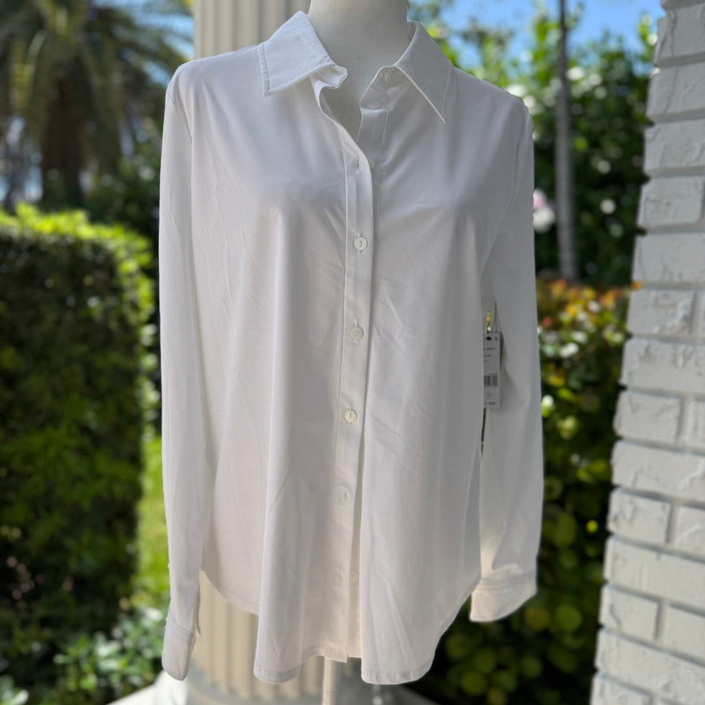 Liverpool Los Angeles White Button-Down Shirt