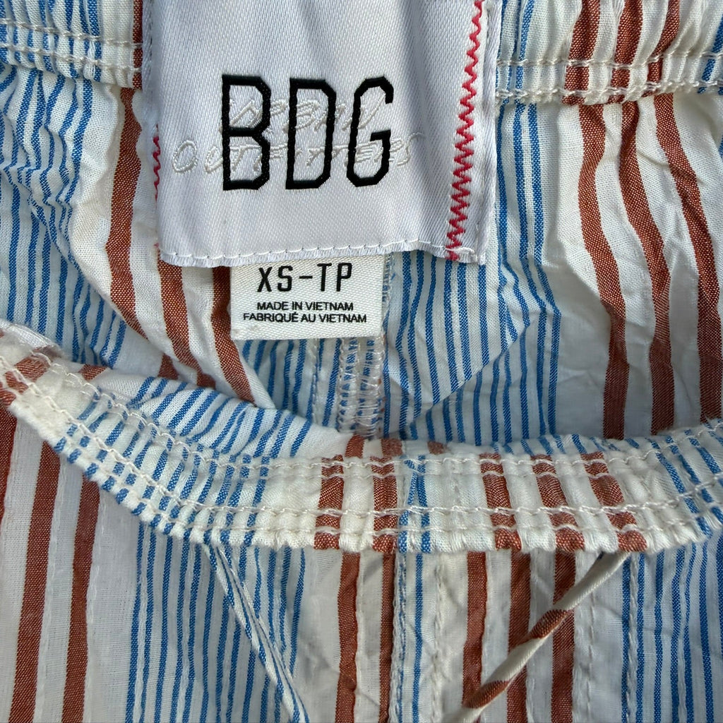 BDG Seersucker Striped Pull-On Trousers Size XS