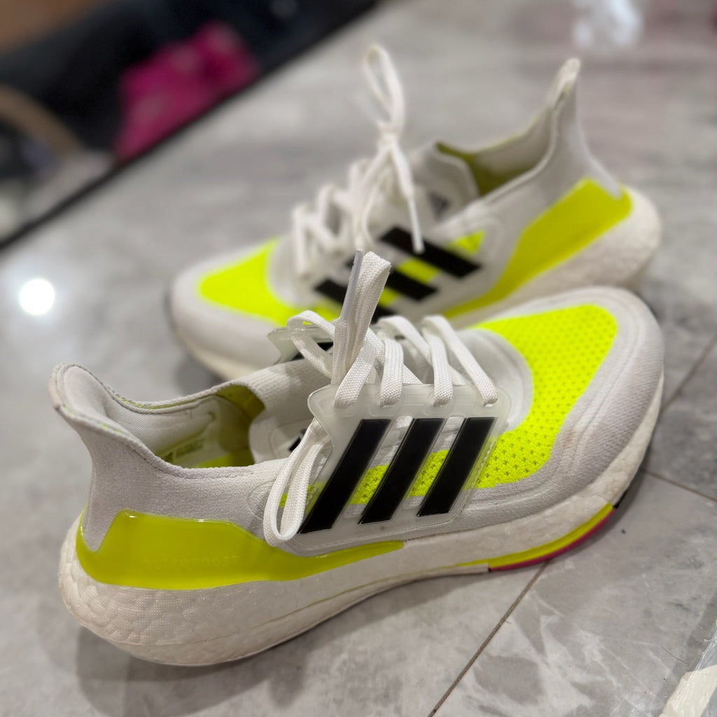 Adidas Ultraboost Neon Performance Running Shoes Size 7