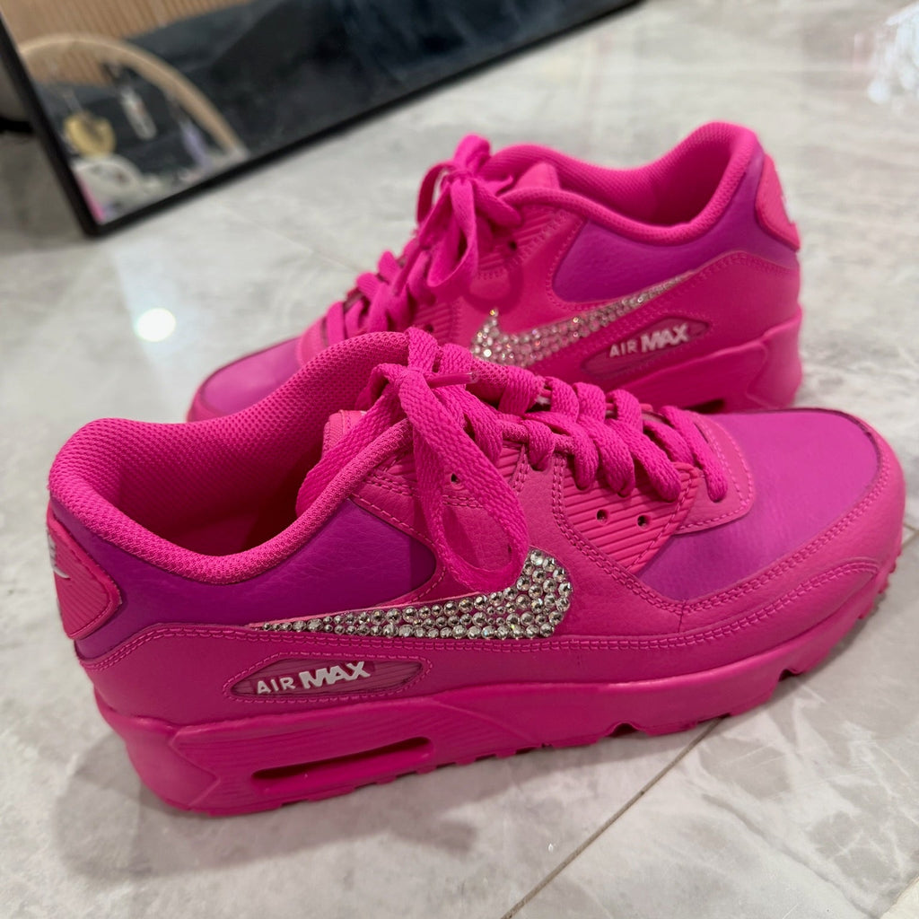 Nike Air Max 90 Rhinestone Sneakers Size 7