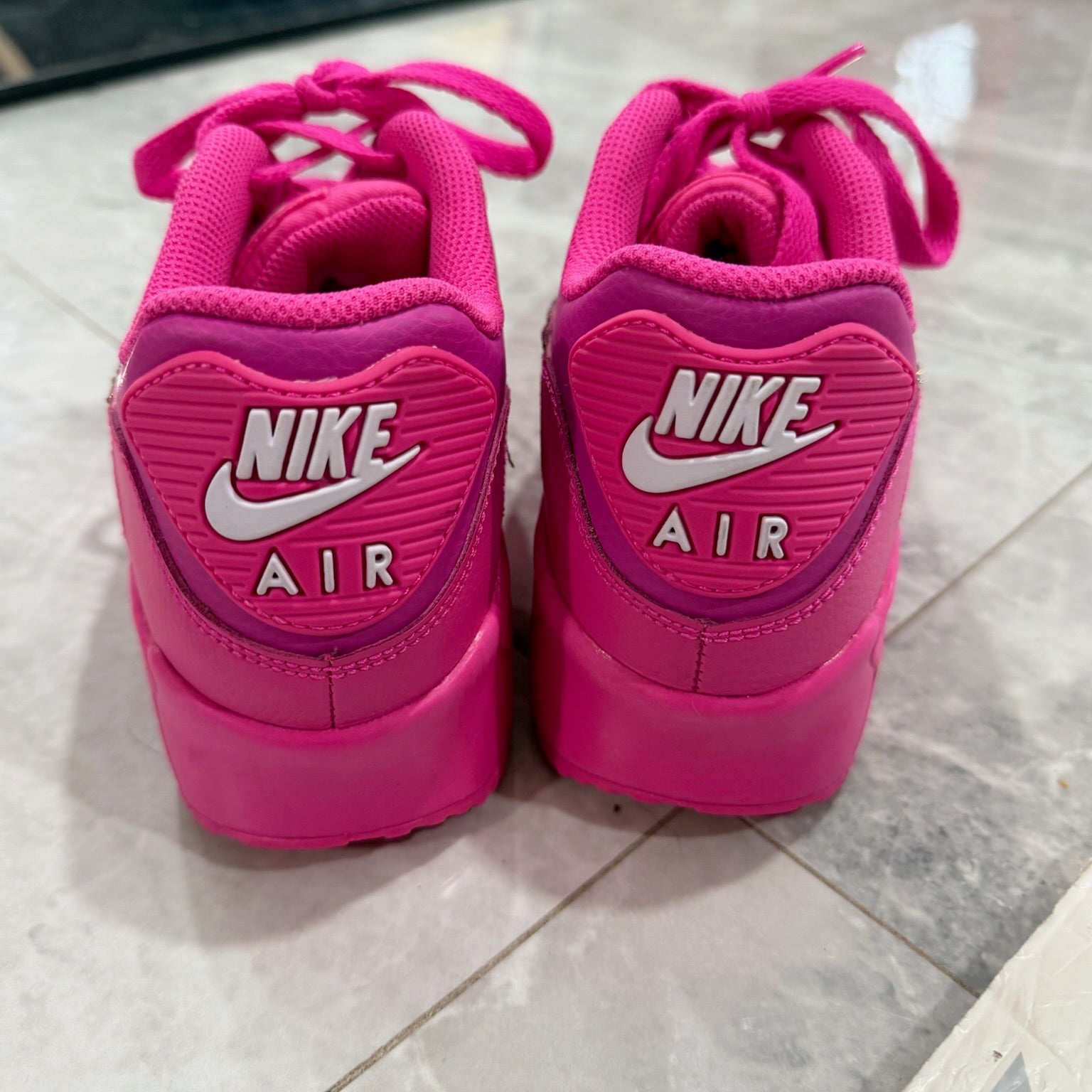 Hyper Pink Neon Pink Air Max 90 Nike Air Max 90 Rhinestone
