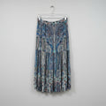 ba&sh Blue Paisley tiered Midi Skirt Size 2
