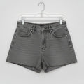 Uniqlo High Rise Grey Denim Shorts Size 25