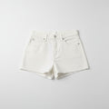 Uniqlo High Rise White Denim Shorts Size 25