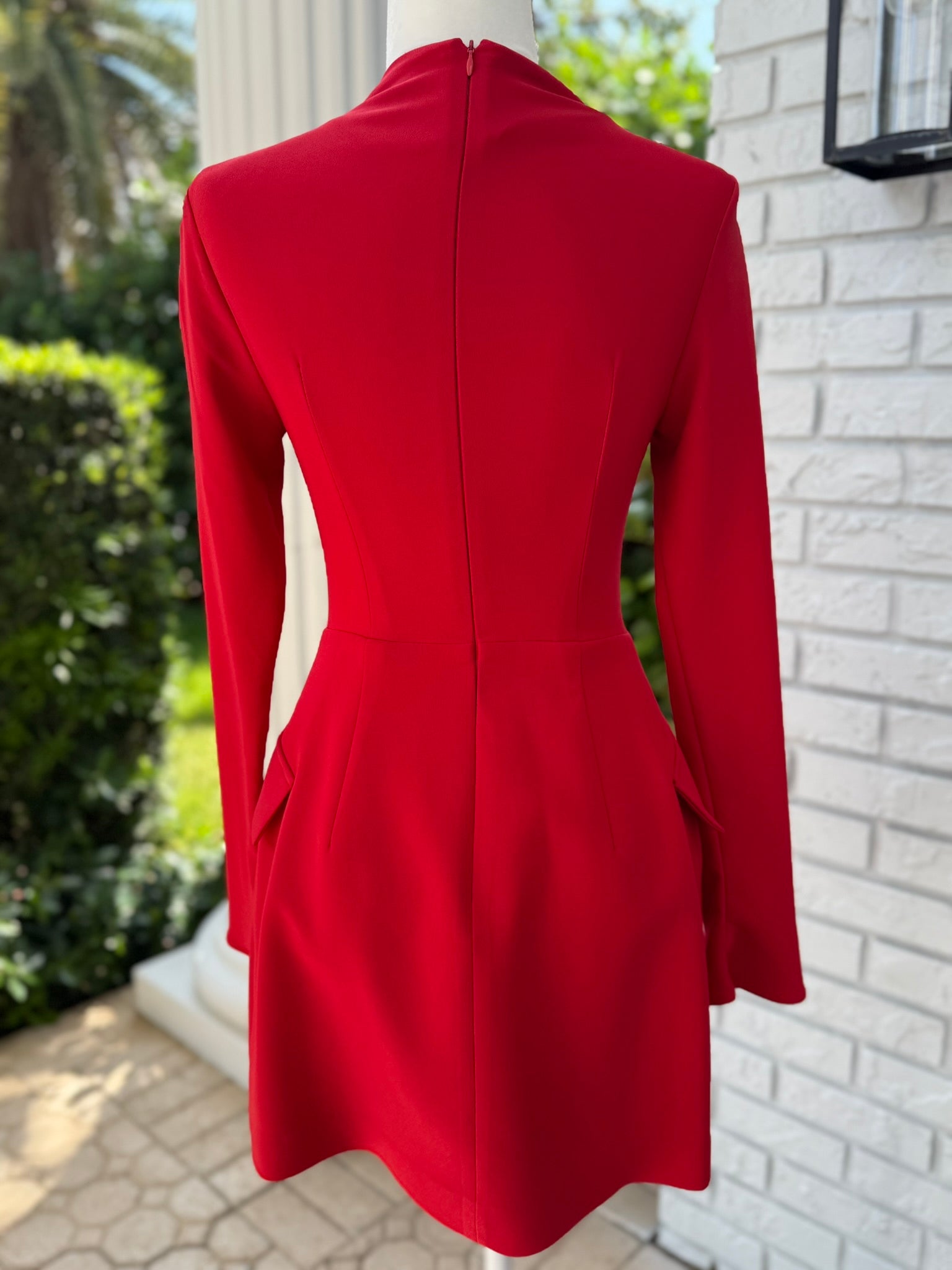 Commense Minimalist Plain Mock Neck Dress Size XS