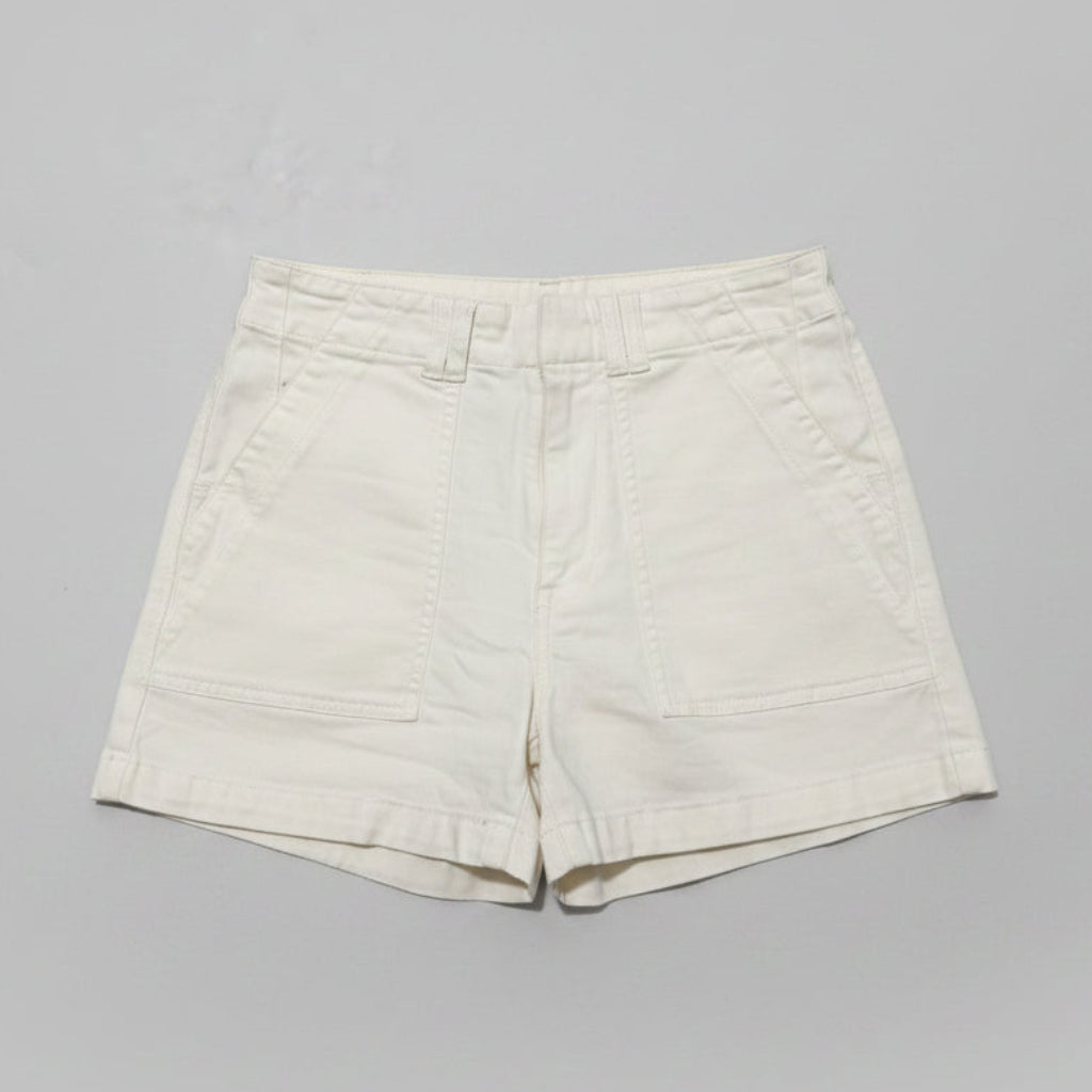 Pistola White Utility Denim Shorts Size 26
