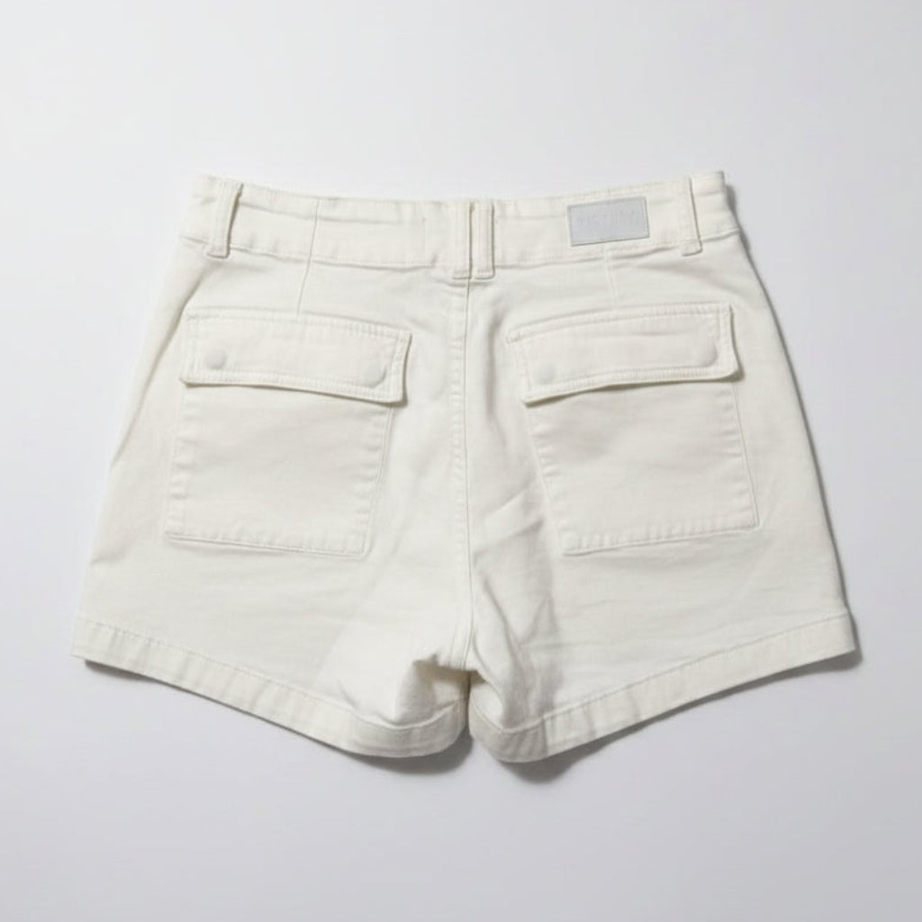 Pistola White Utility Denim Shorts Size 26