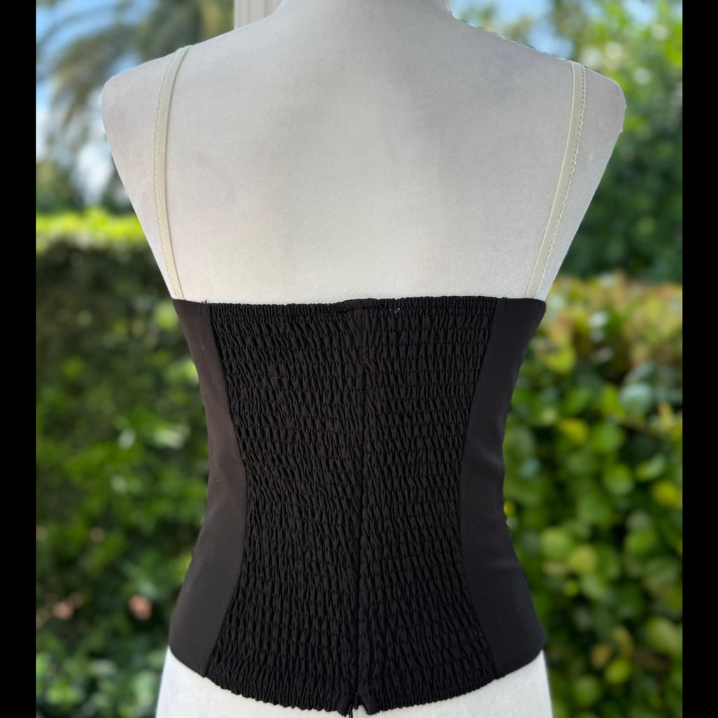Pretty Garbage Peekaboo Cami Black Size Small