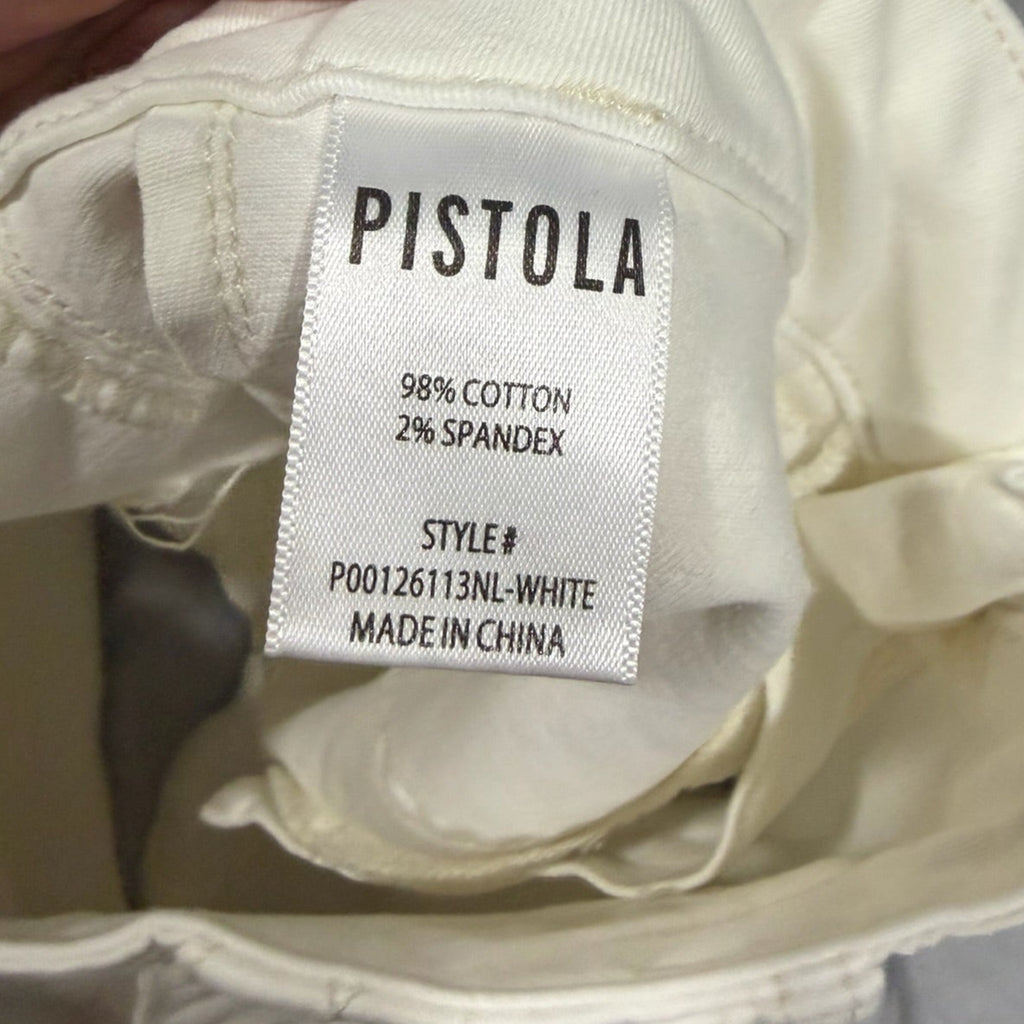 Pistola White Utility Denim Shorts Size 26