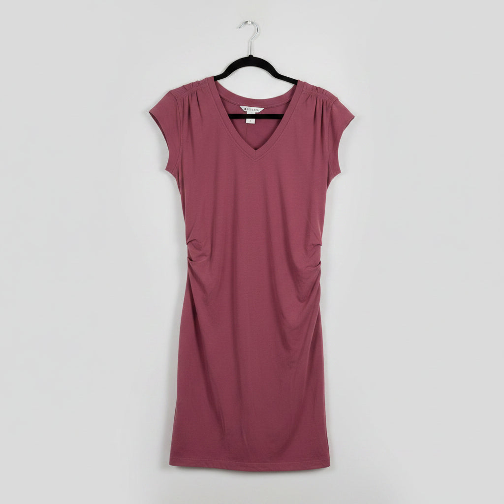 Athleta Ruched V-Neck T-Shirt Dress Size Small
