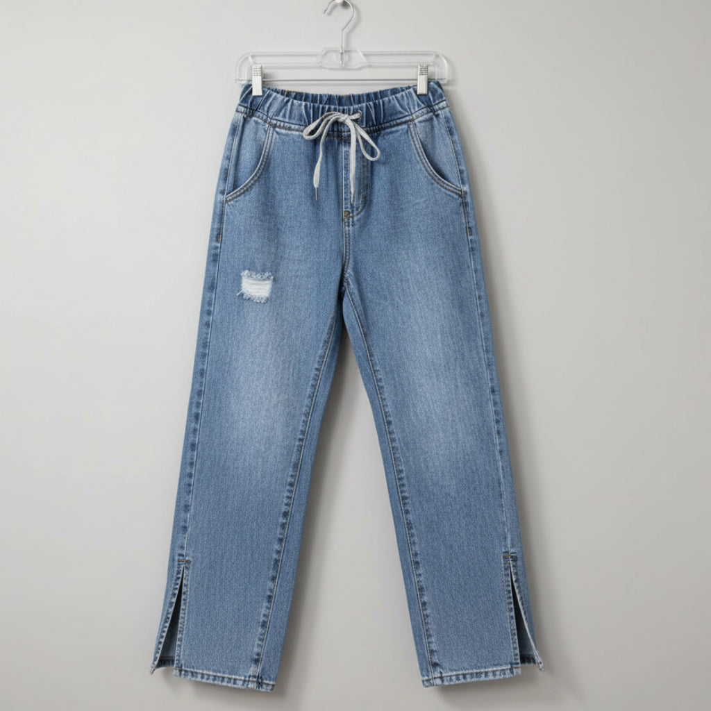 One Teaspoon Distressed Drawstring Jeans Size XS