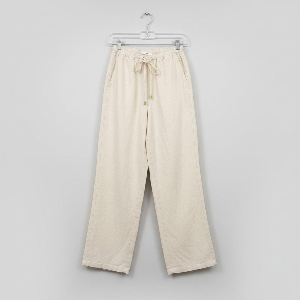 Zara Cream High Rise Wide Leg Trousers Size S