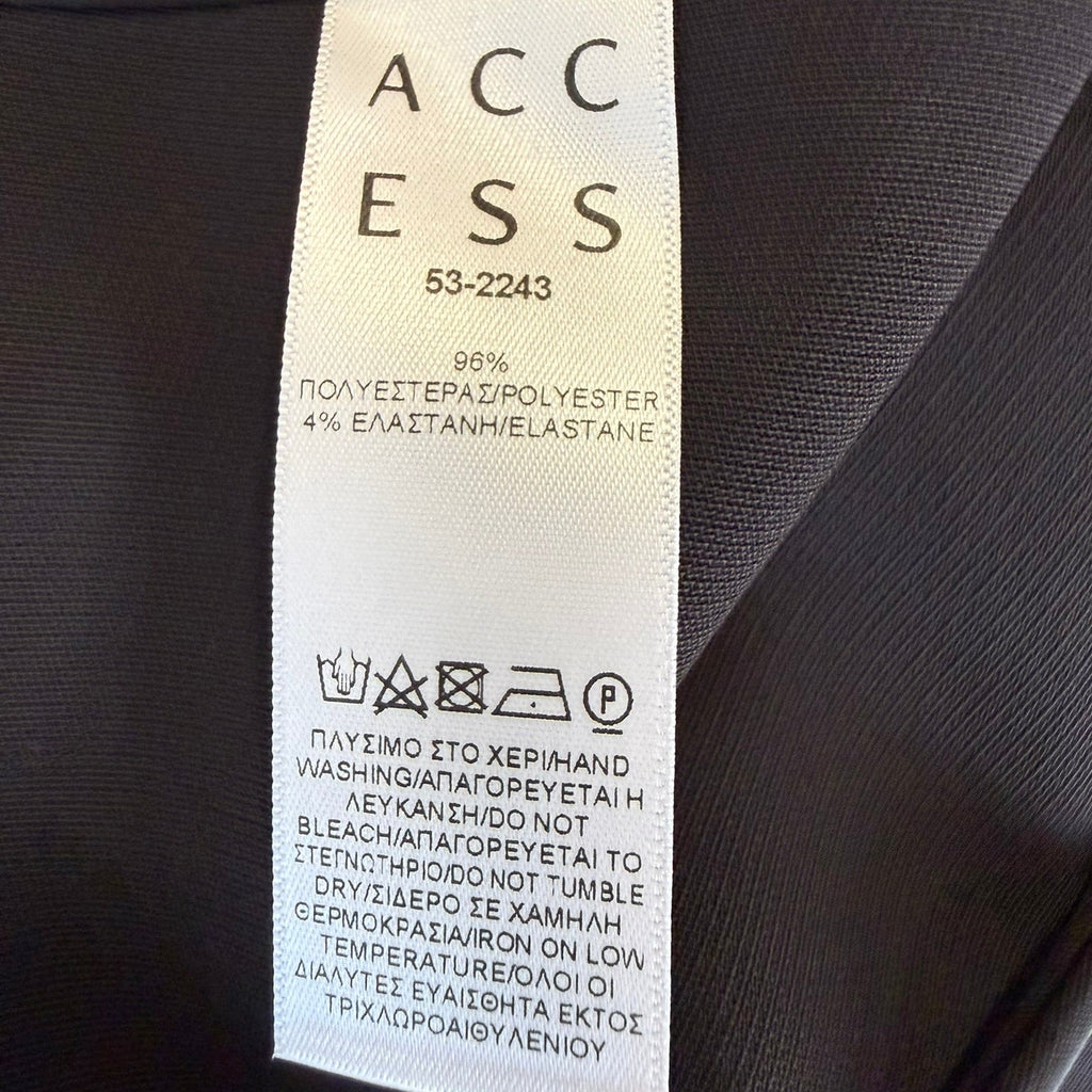 Access Cross-Back Black Tailored Vest Size Small