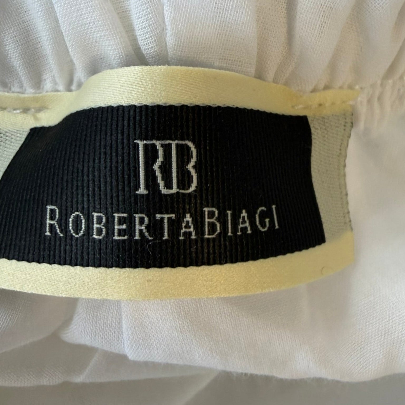 Roberta Biagi White Embroidered Lace Drawstring Shorts Size Small