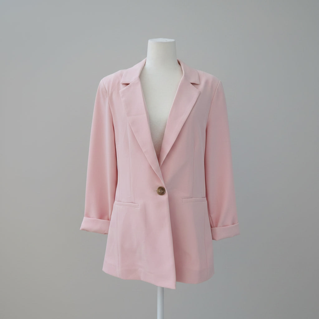 Sanctuary Pale Pink Single Button Blazer Size Large