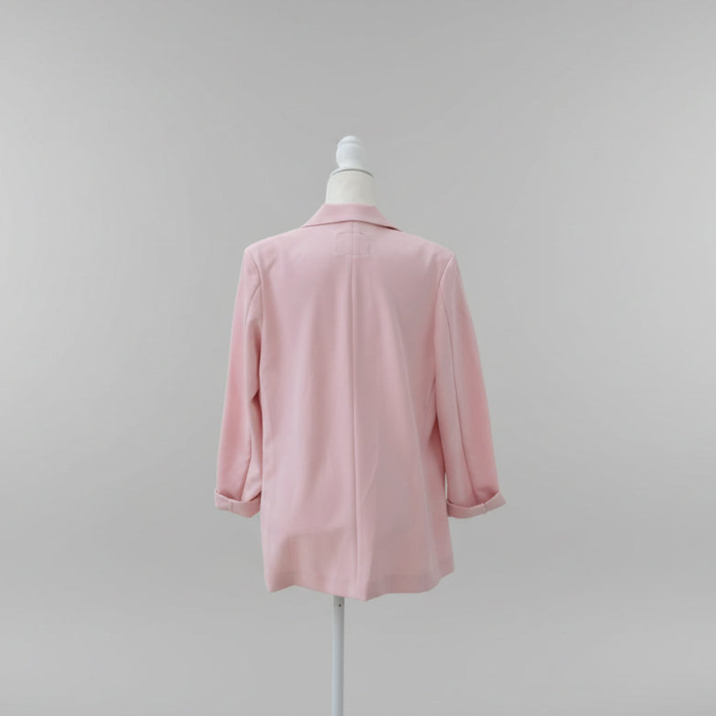 Sanctuary Pale Pink Single Button Blazer Size Large