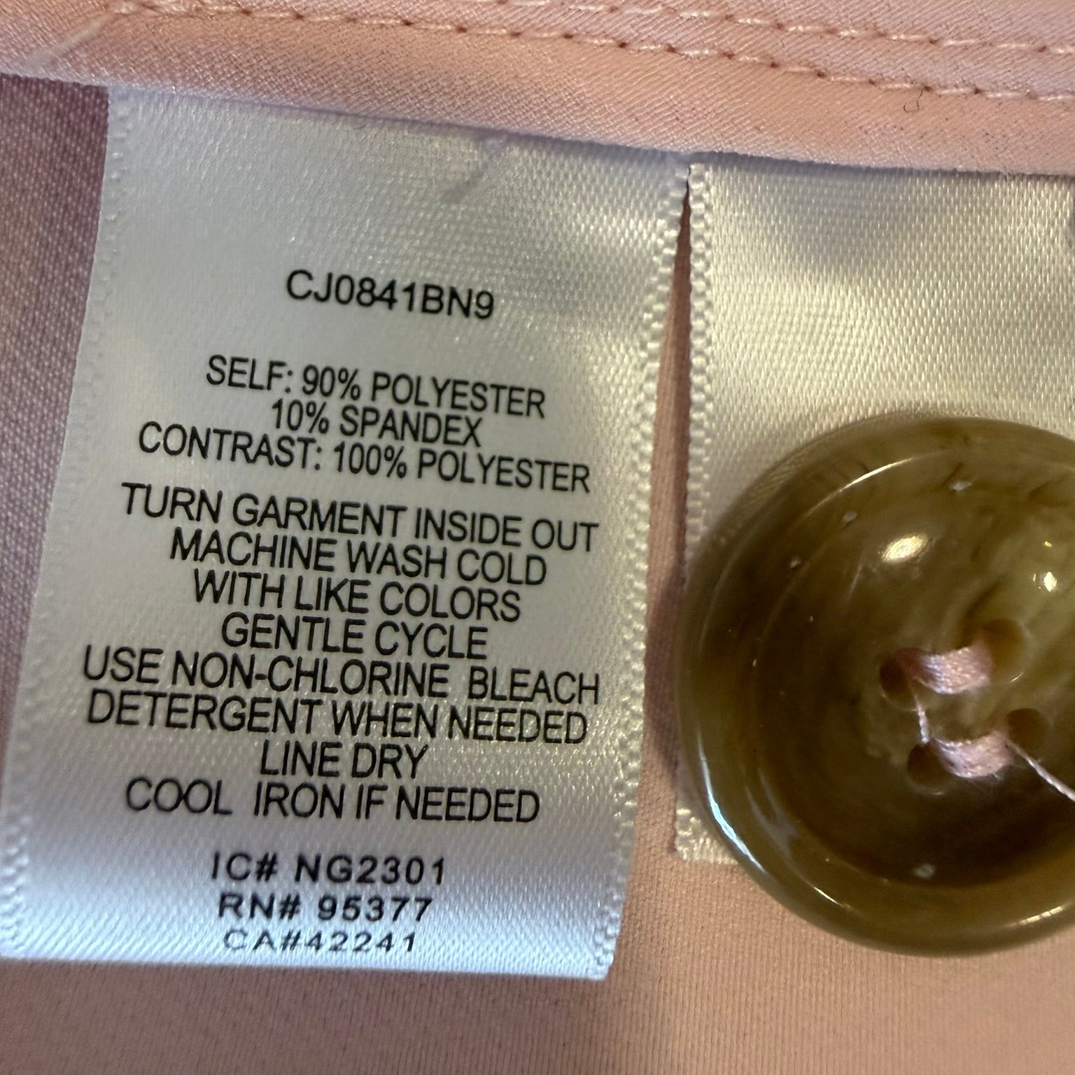 Sanctuary Pale Pink Single Button Blazer Size Large