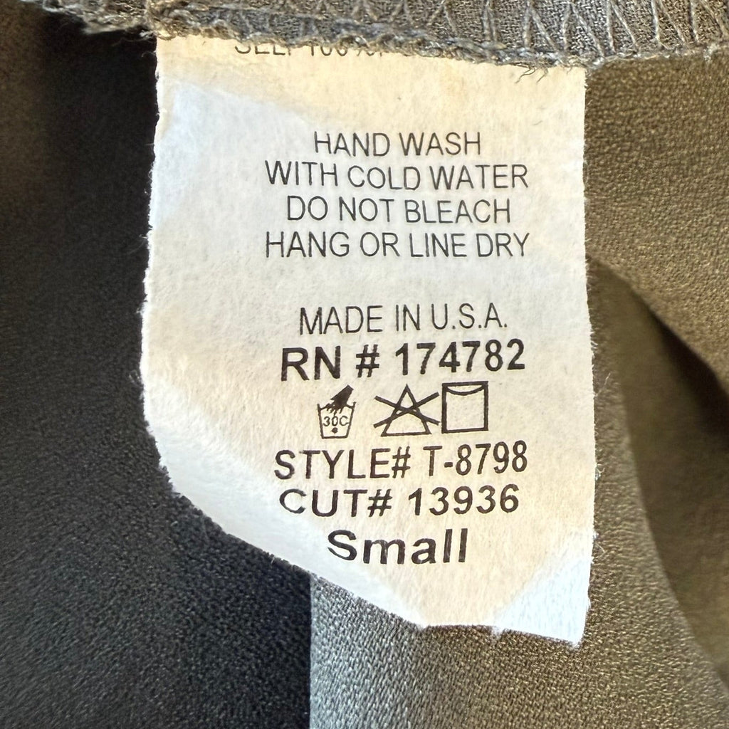Habit Gray V-Neck Blouse Size Small