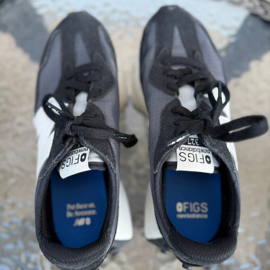 New Balance x FIGS 327 Black White Sneaker Size 7.5