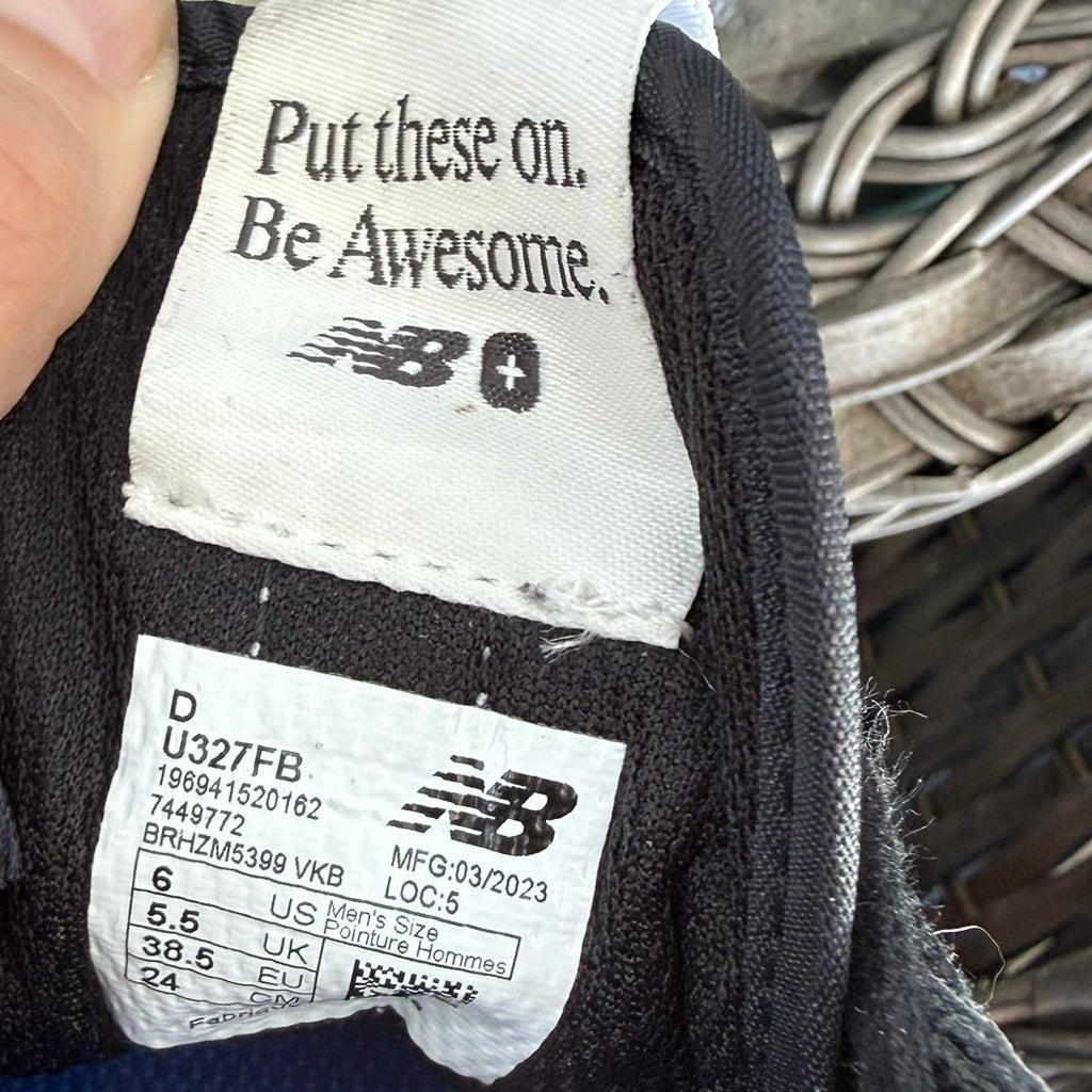New Balance x FIGS 327 Black White Sneaker Size 7.5