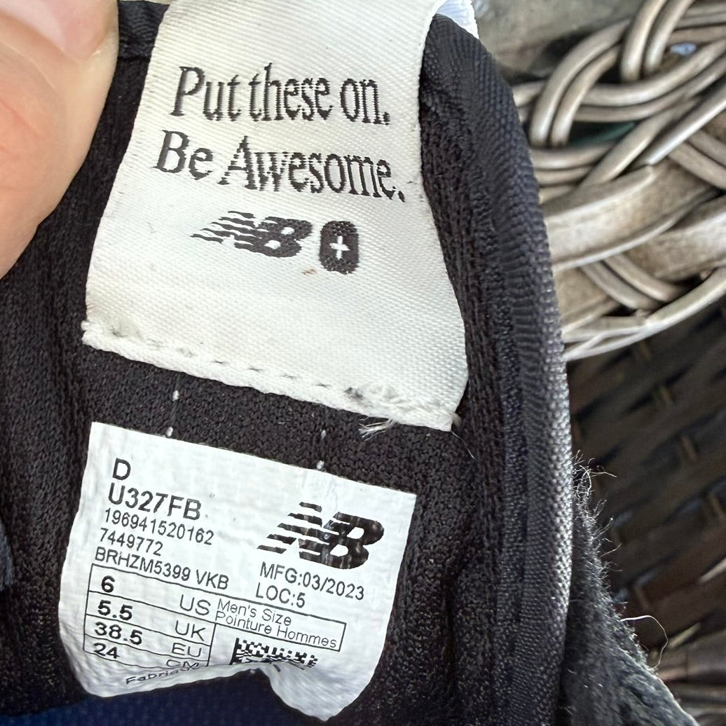 New Balance x FIGS 327 Black White Sneaker Size 7.5