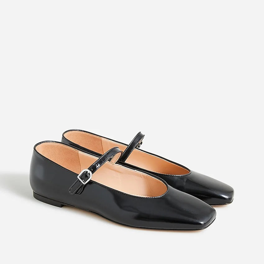 Zara Black Patent Mary Janes Size 38 (7.5)