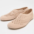 Zara Beige Knit Mesh Flats Size 38 (7.5)