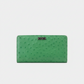 Kate Spade Green Ostrich Embossed Wallet