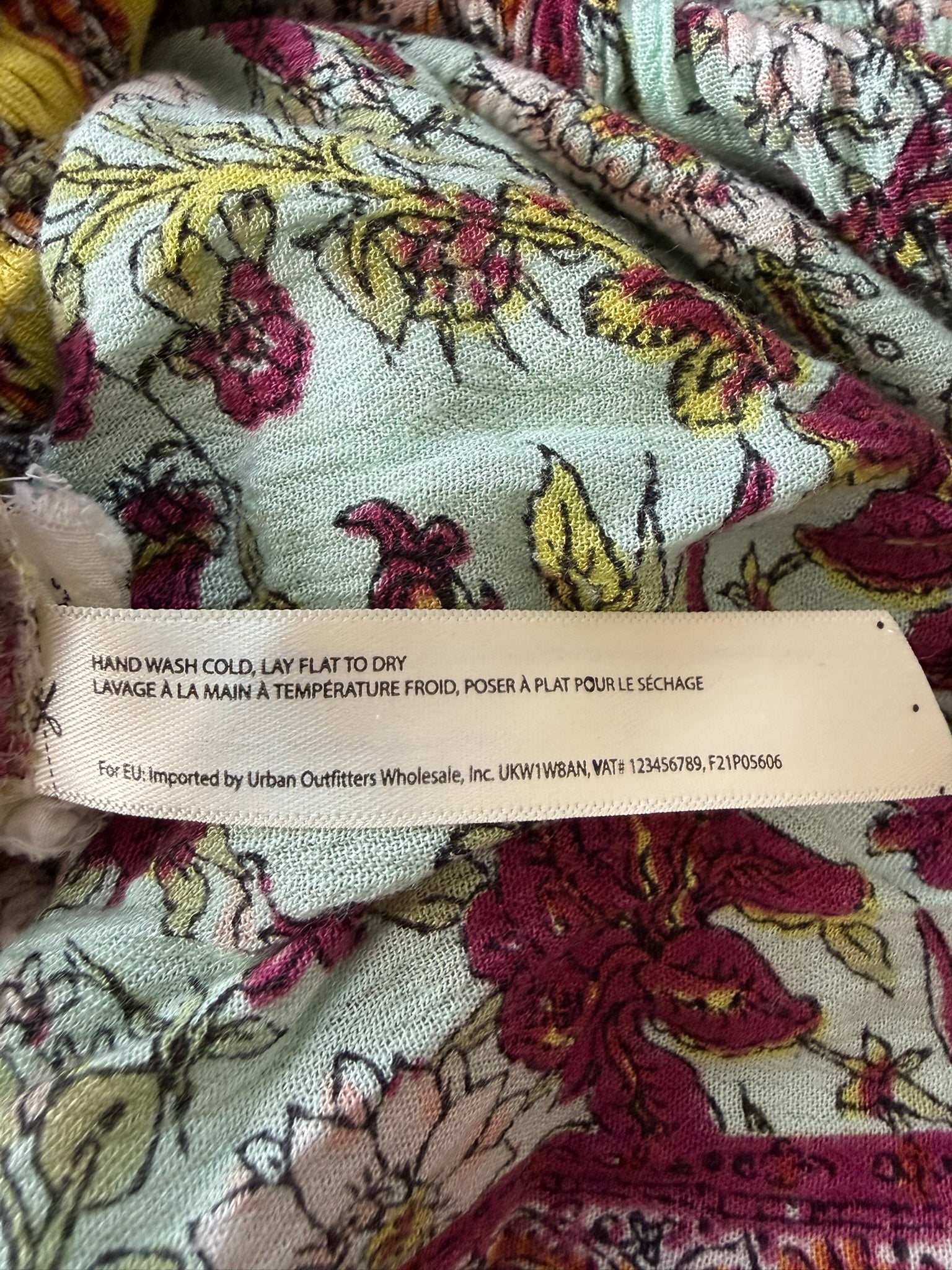 Free People (FP One) Floral Smocked Harem Pants Size Small