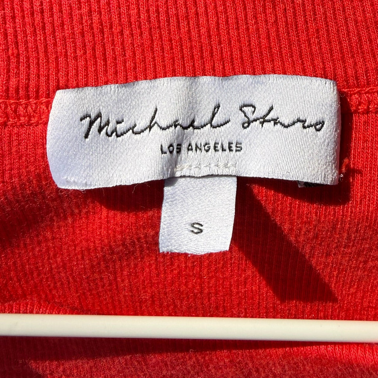 Michael Stars Ribbed Red Tank Top and Gauze Pants Set Size Small