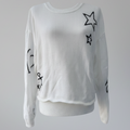 Z Supply Star Graphic Cotton Sweater Size Medium