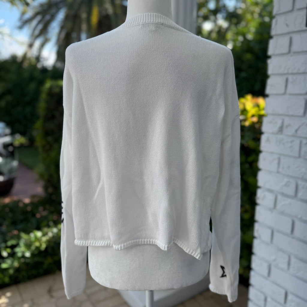 Z Supply Star Graphic Cotton Sweater Size Medium