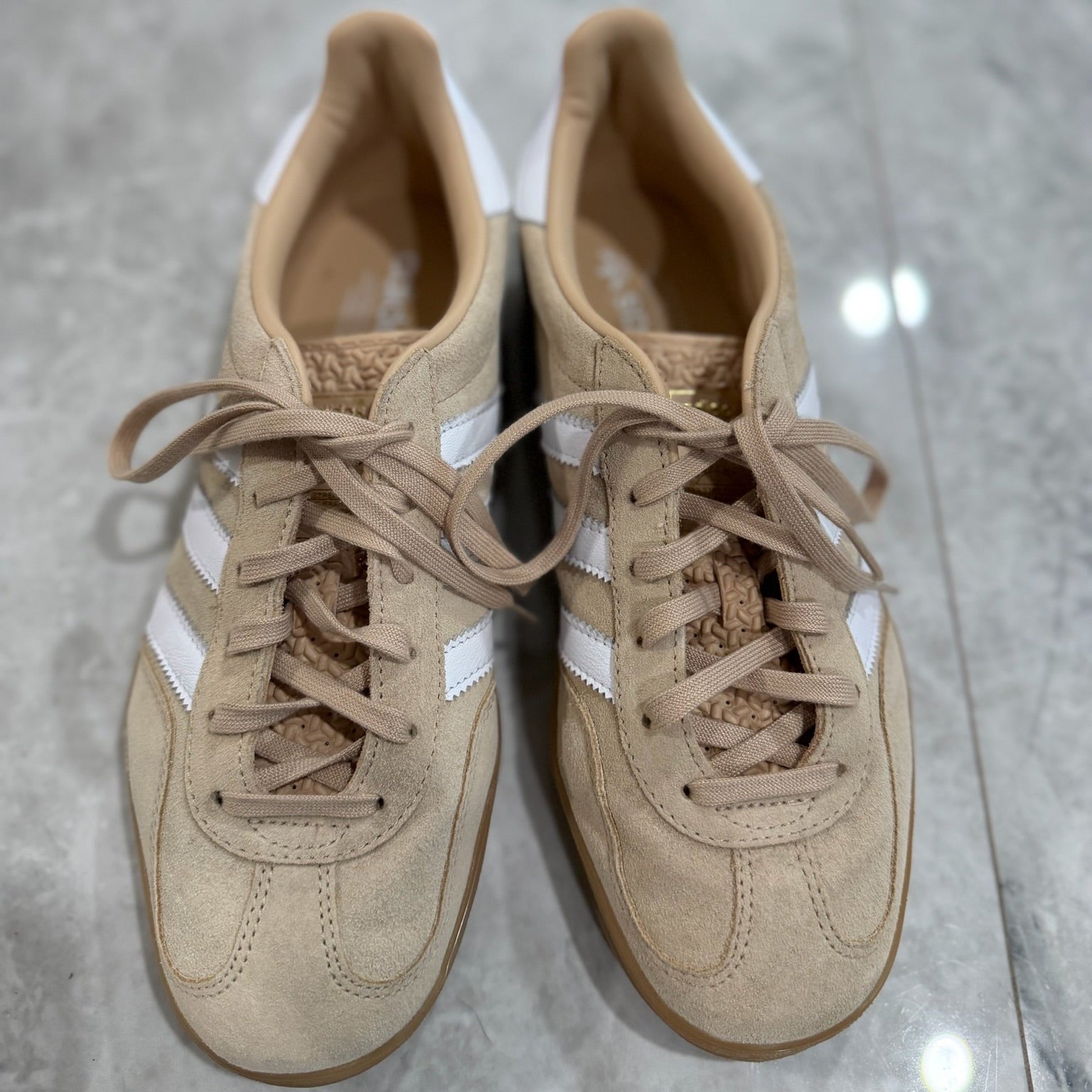 Adidas Samba OG Beige Suede Sneakers Size 8