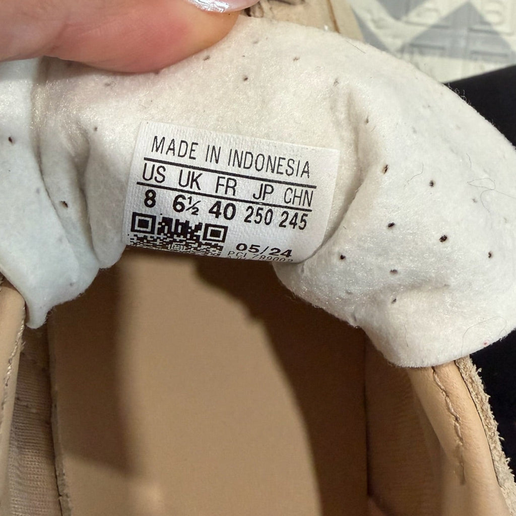 Adidas Samba OG Beige Suede Sneakers Size 8