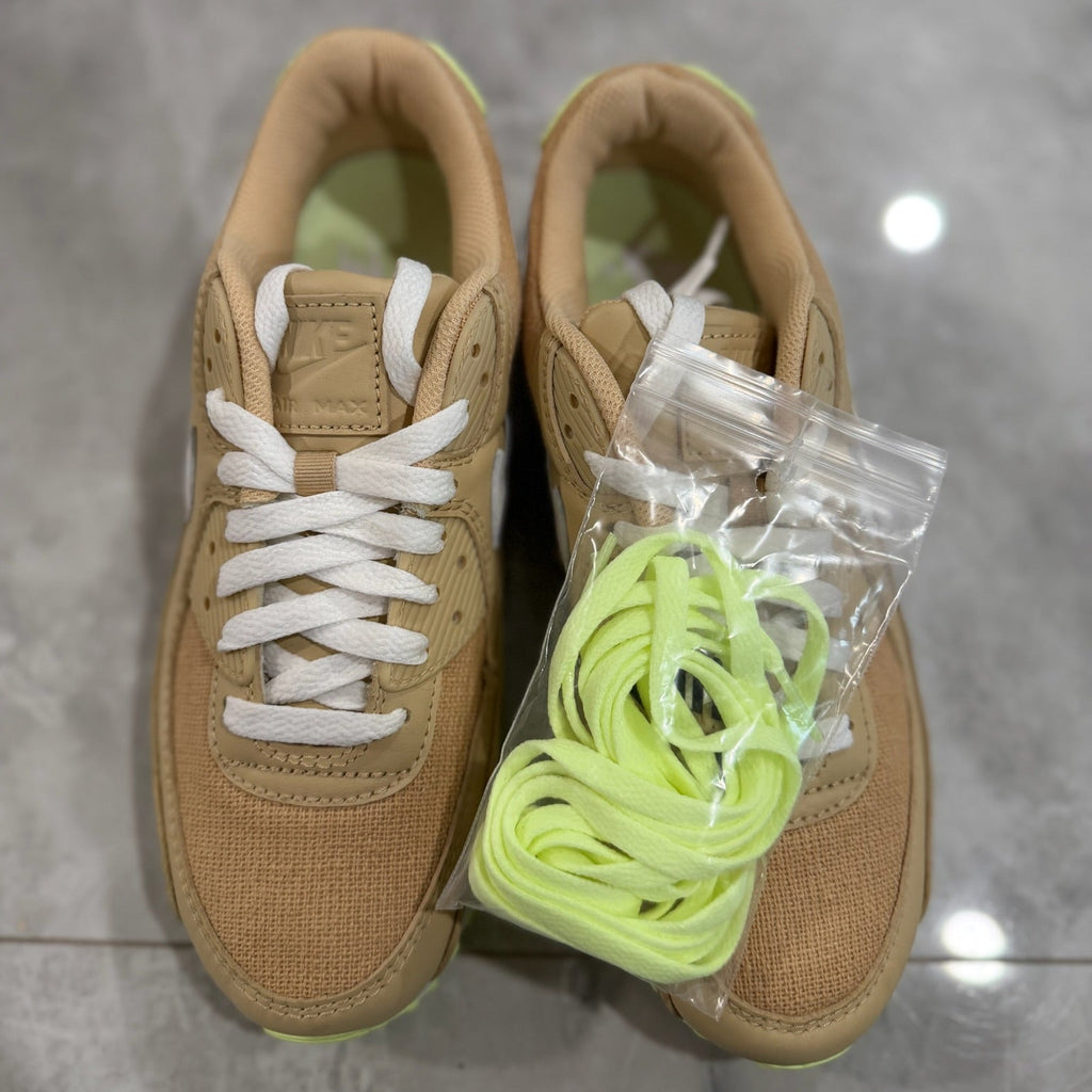 Nike Air Max 90 Light Bone Lime Sneakers Size 8.5