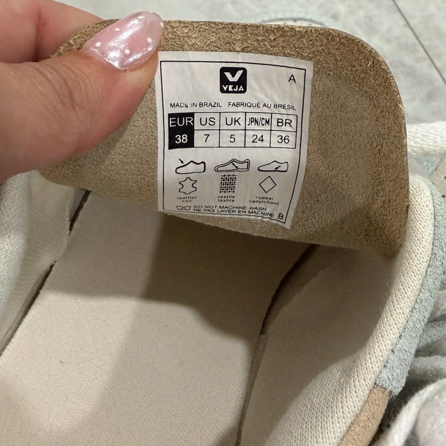 Veja V-10 Suede Multi-Tone Sneakers Size 38 (7)