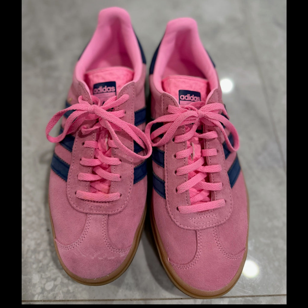 Adidas Gazelle Pink Suede Sneakers Size 8