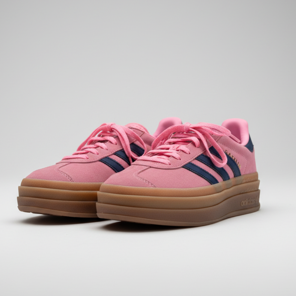 Adidas Gazelle Pink Suede Sneakers Size 8