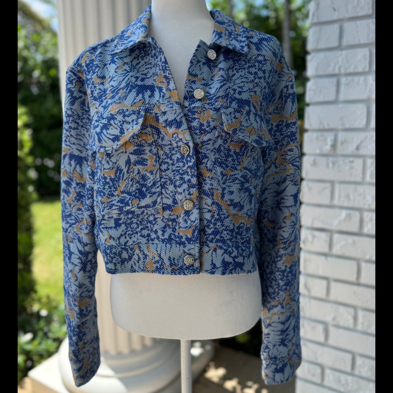 Derek Lam 10 Crosby Jacquard Jacket Size 12