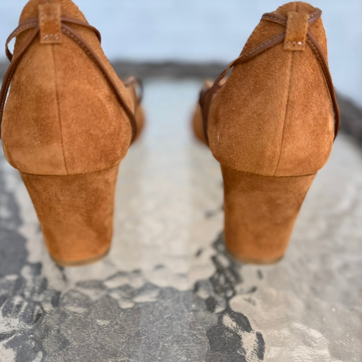 Rupert Sanderson Suede Lace Up Pumps Size 39.5 (US 9-9.5)