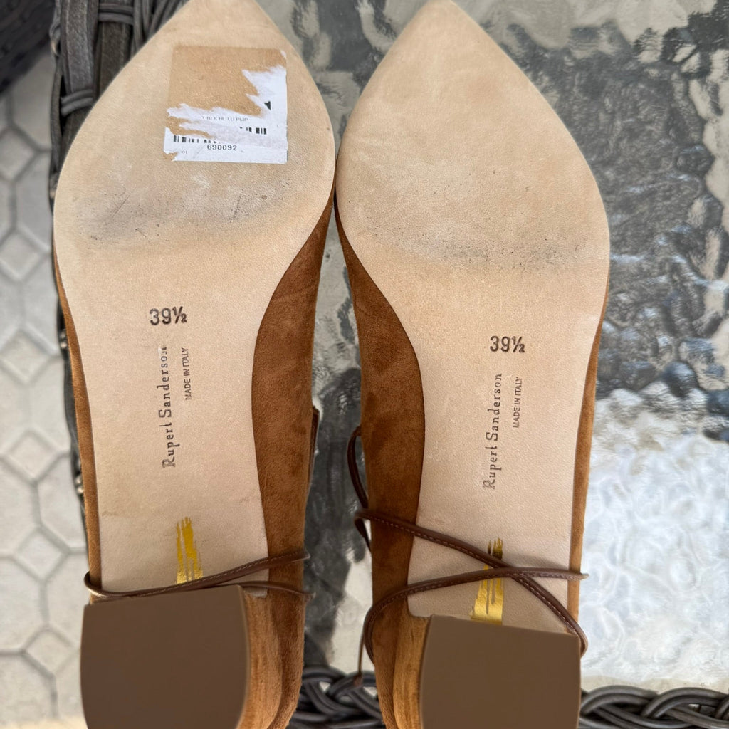 Rupert Sanderson Suede Lace Up Pumps Size 39.5 (US 9-9.5)